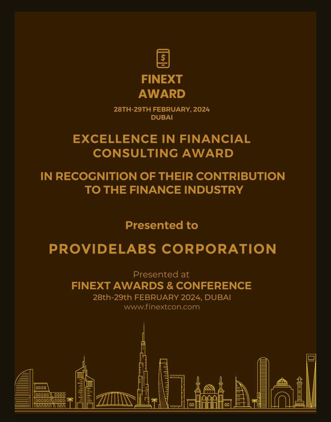 FiNext award